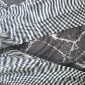 Black and White Checkered Pants